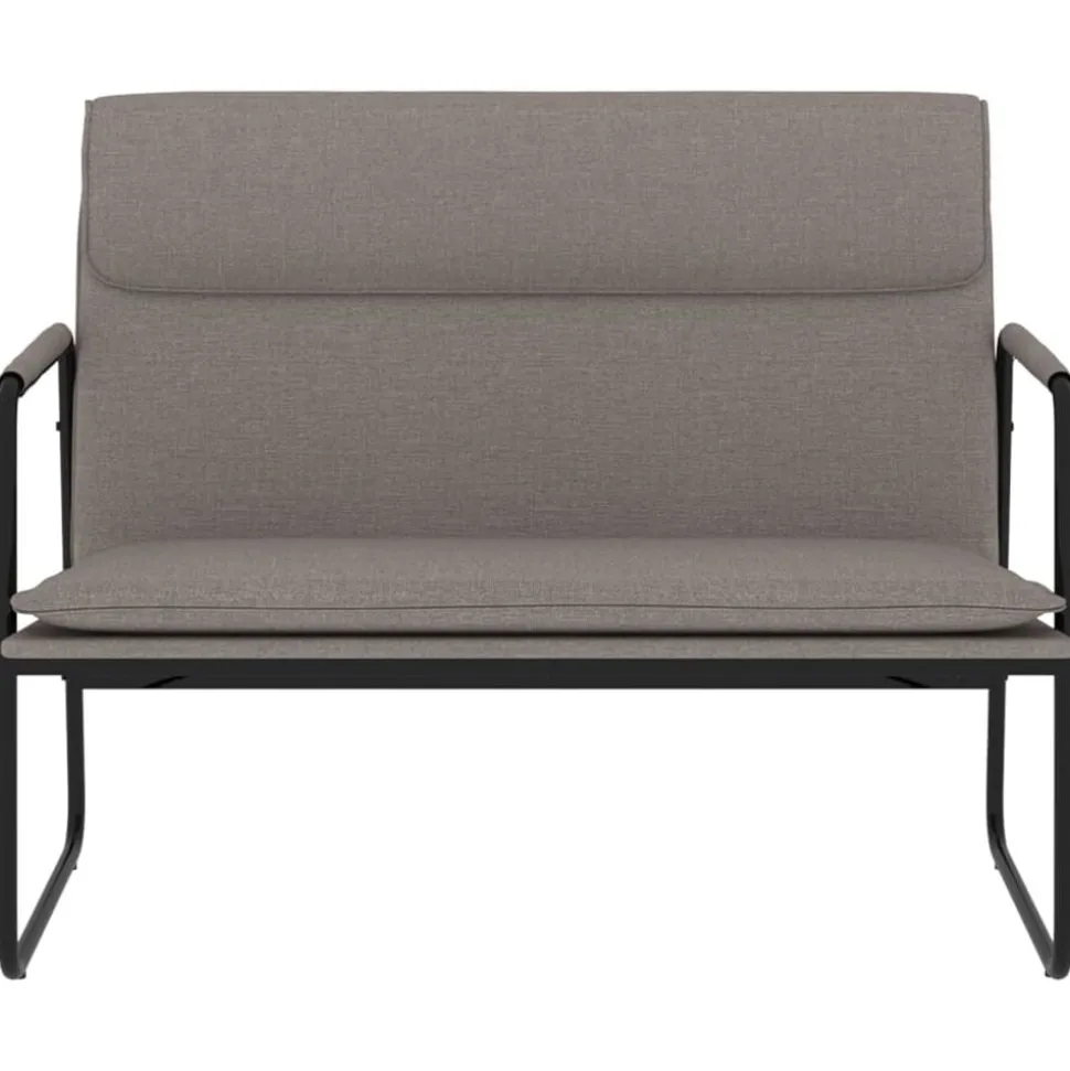 vidaXL Banc Taupe 100x64x80 cm Tissu