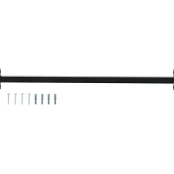 vidaXL Barre de sécurité de fenêtre réglable Noir 710 -1200 mm Acier