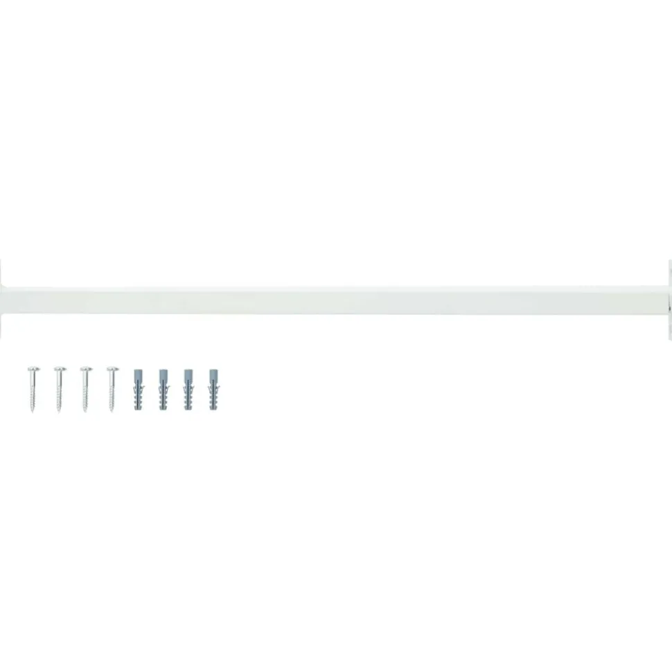 vidaXL Barre de sécurité de fenêtre réglable Blanc 710 -1200 mm Acier