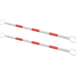 vidaXL Barre rétractable pour cônes 2 pcs Plastique 116-197 cm