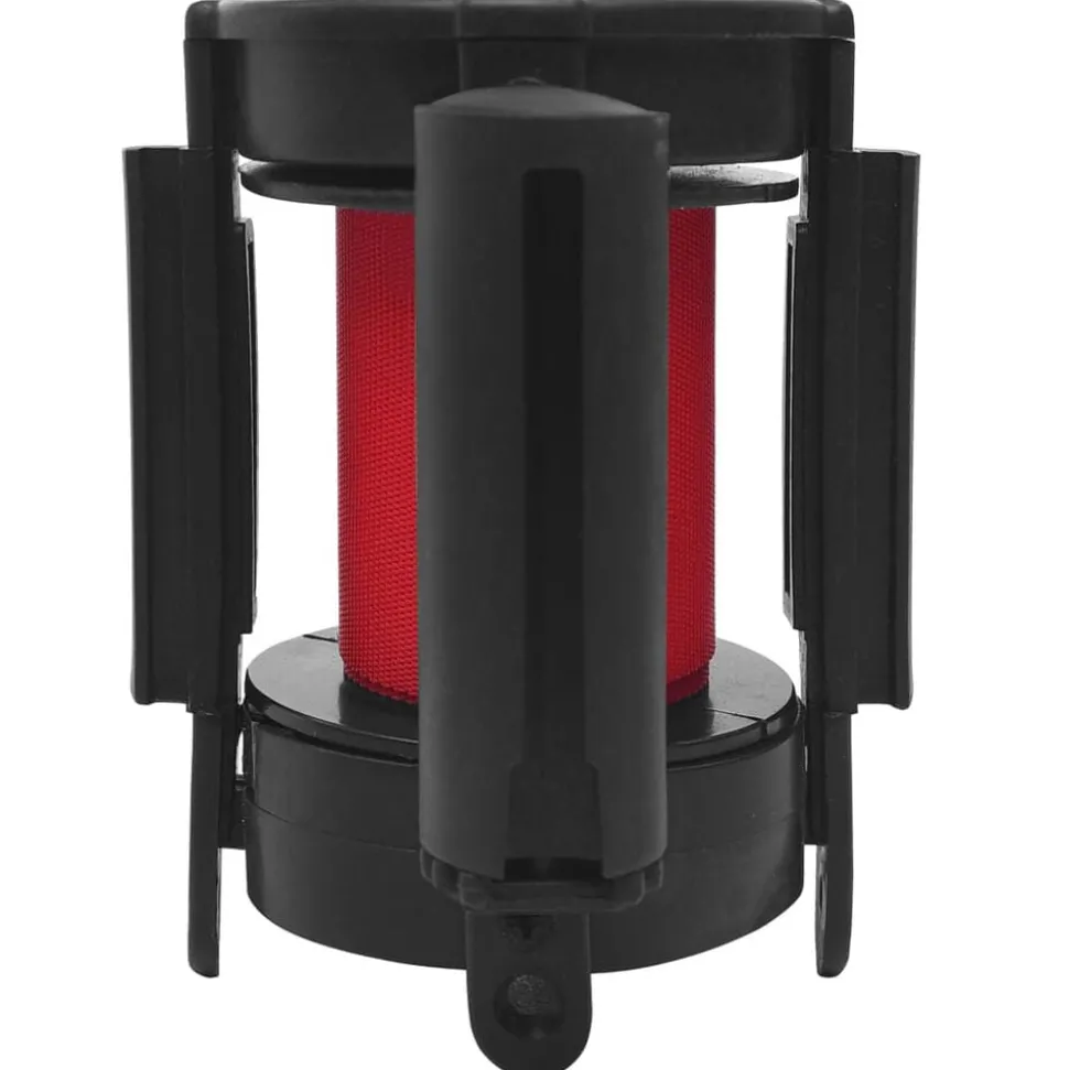 vidaXL Barrière à bande rétractable 200 cm Rouge