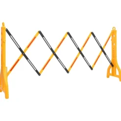 vidaXL Barrière de circulation pliable Jaune et noir 250x38x96 cm