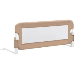 vidaXL Barrière de lit enfant Taupe 102x42 cm Polyester