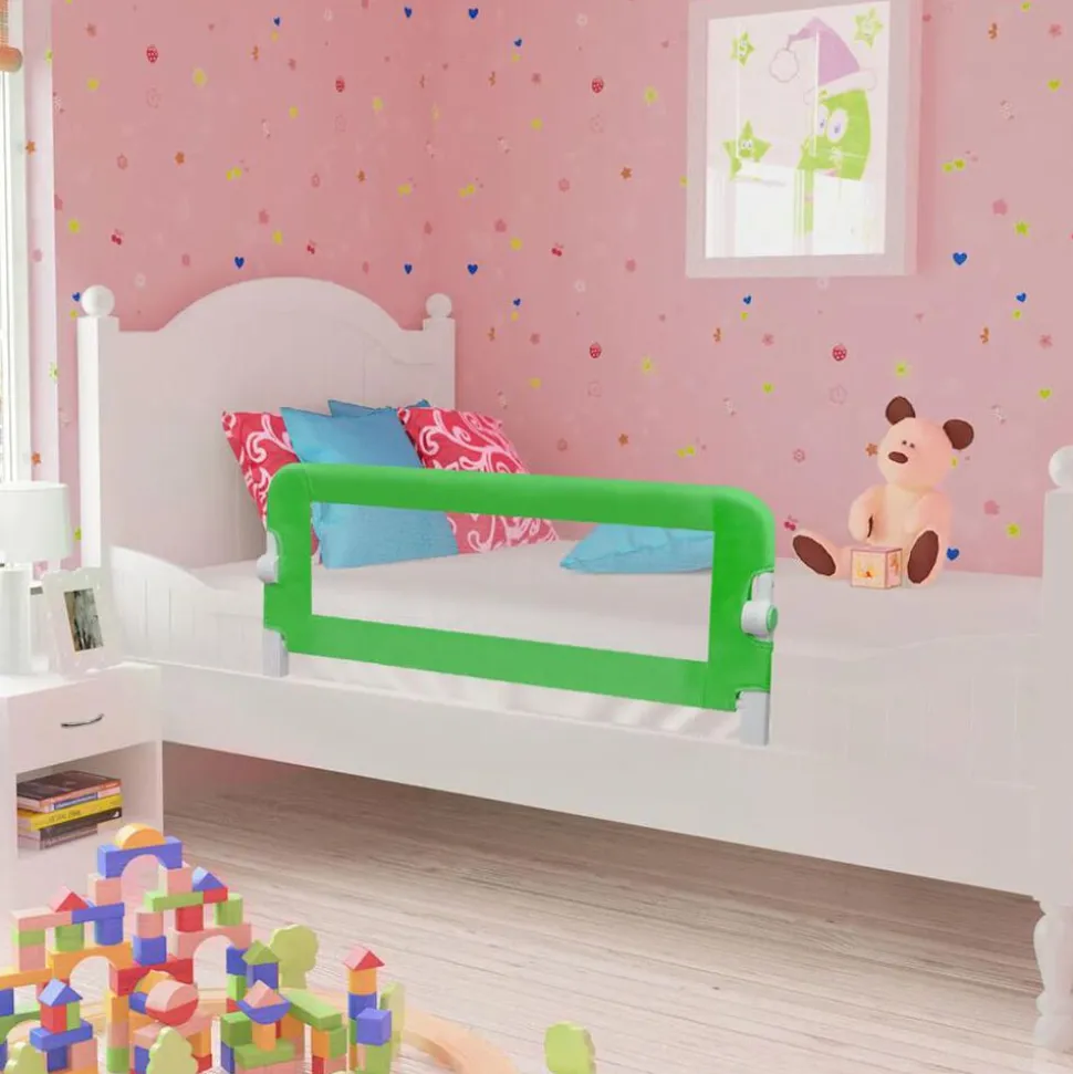 vidaXL Barrière de lit pour enfants 102x42 cm Vert