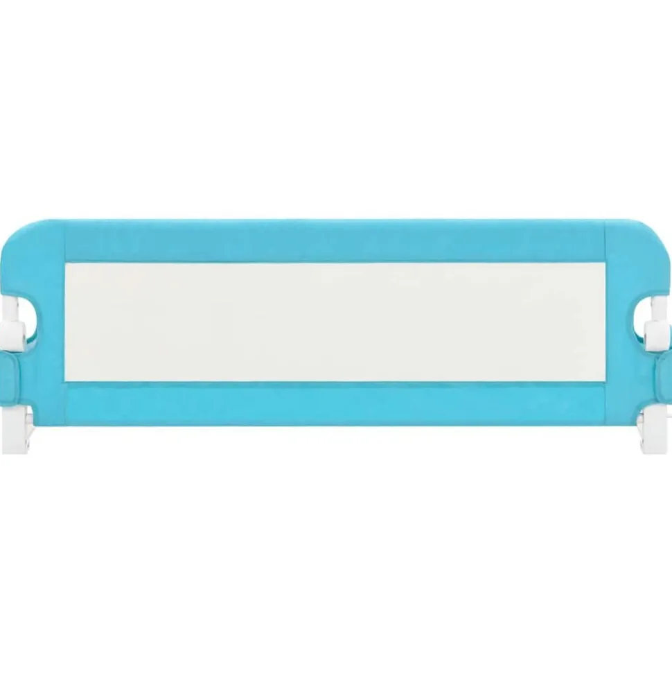 vidaXL Barrière de sécurité de lit d'enfant Bleu 120x42 cm Polyester