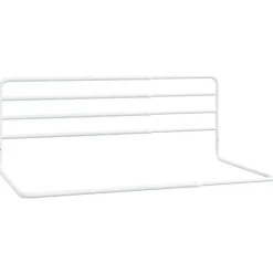 vidaXL Barrière de sécurité de lit d'enfant Blanc (76-137)x55 cm Fer