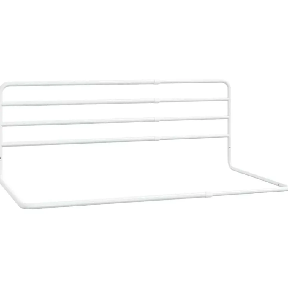 vidaXL Barrière de sécurité de lit d'enfant Blanc (76-137)x55 cm Fer