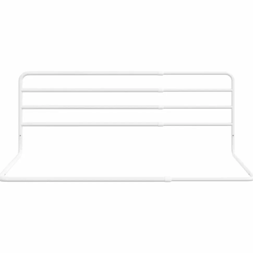 vidaXL Barrière de sécurité de lit d'enfant Blanc (76-137)x55 cm Fer