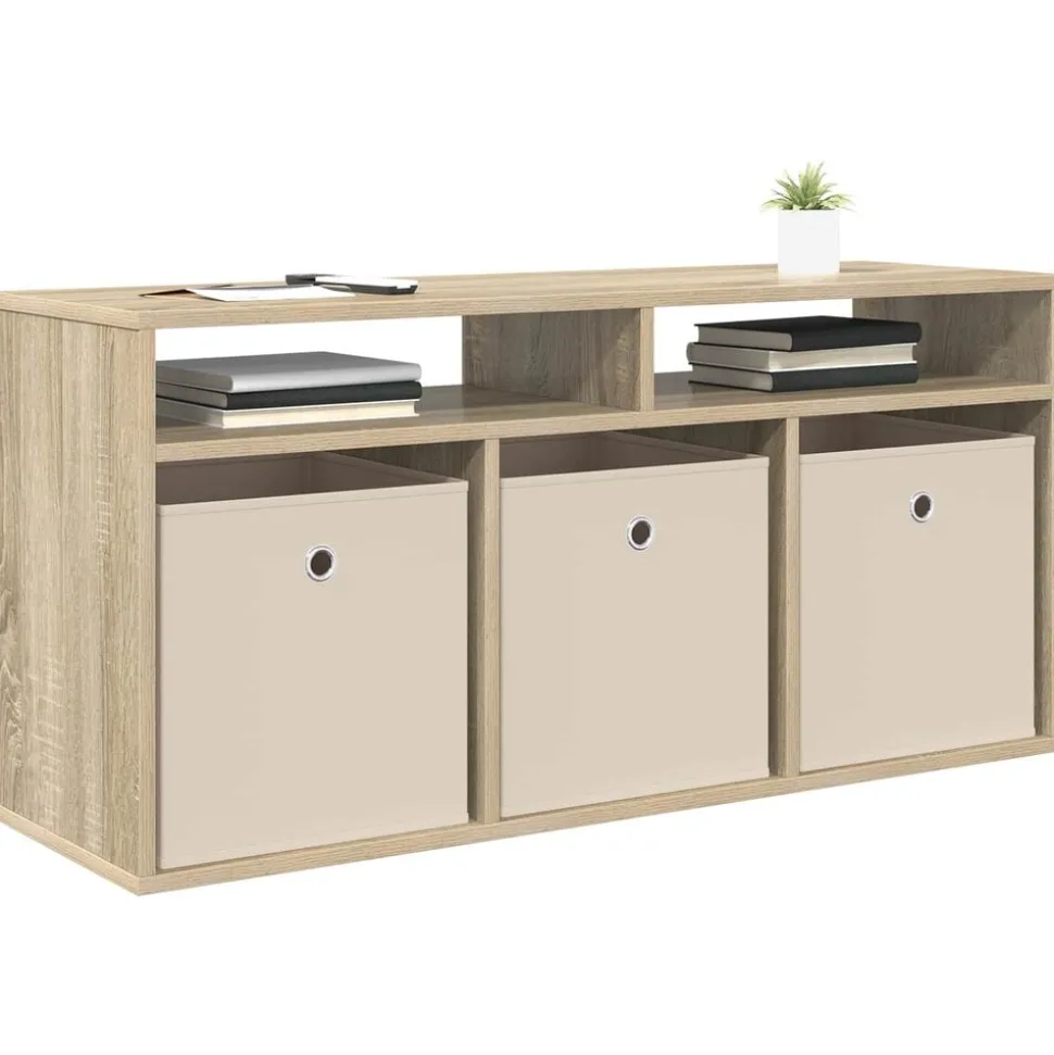 vidaXL Basboard avec tiroir Chêne Sonoma 102 x 32 x 48,5 cm
