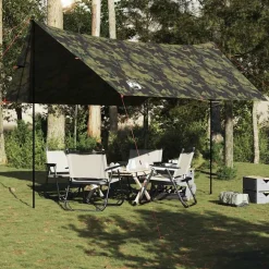 vidaXL Bâche de camping camouflage 462x306x211 cm imperméable
