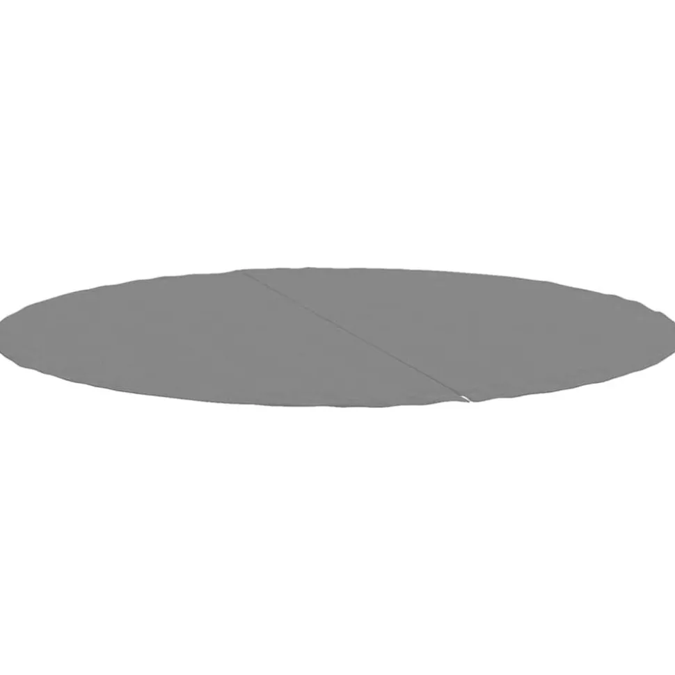 vidaXL Bâche de piscine gris clair Ø244 cm géotextile polyester