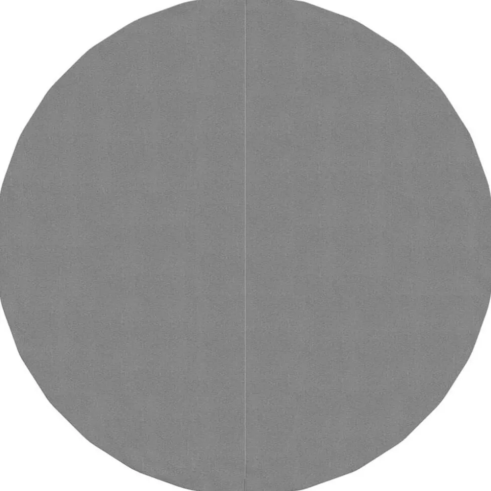 vidaXL Bâche de piscine gris clair Ø244 cm géotextile polyester