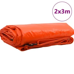 vidaXL Bâche 650g / m² Orange 2 x 3 m Toile avec revêtement en PVC