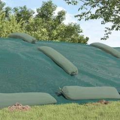vidaXL Bâche pour silo Vert 6 x 5 m HDPE