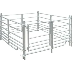 vidaXL Bergerie 4 panneaux Acier galvanisé 137 x 137 x 92 cm