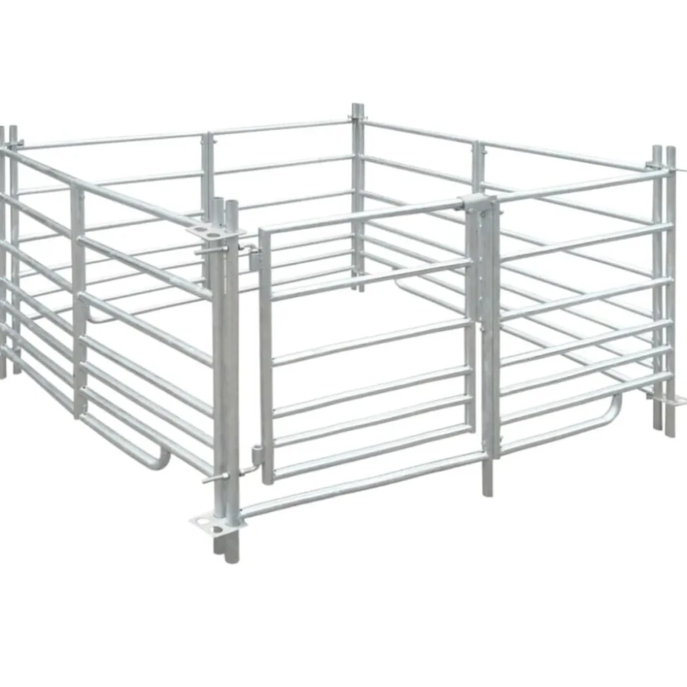 vidaXL Bergerie 4 panneaux Acier galvanisé 137 x 137 x 92 cm
