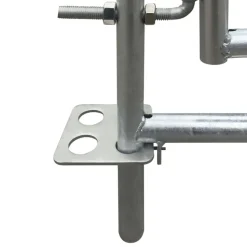 vidaXL Bergerie 4 panneaux Acier galvanisé 137 x 137 x 92 cm