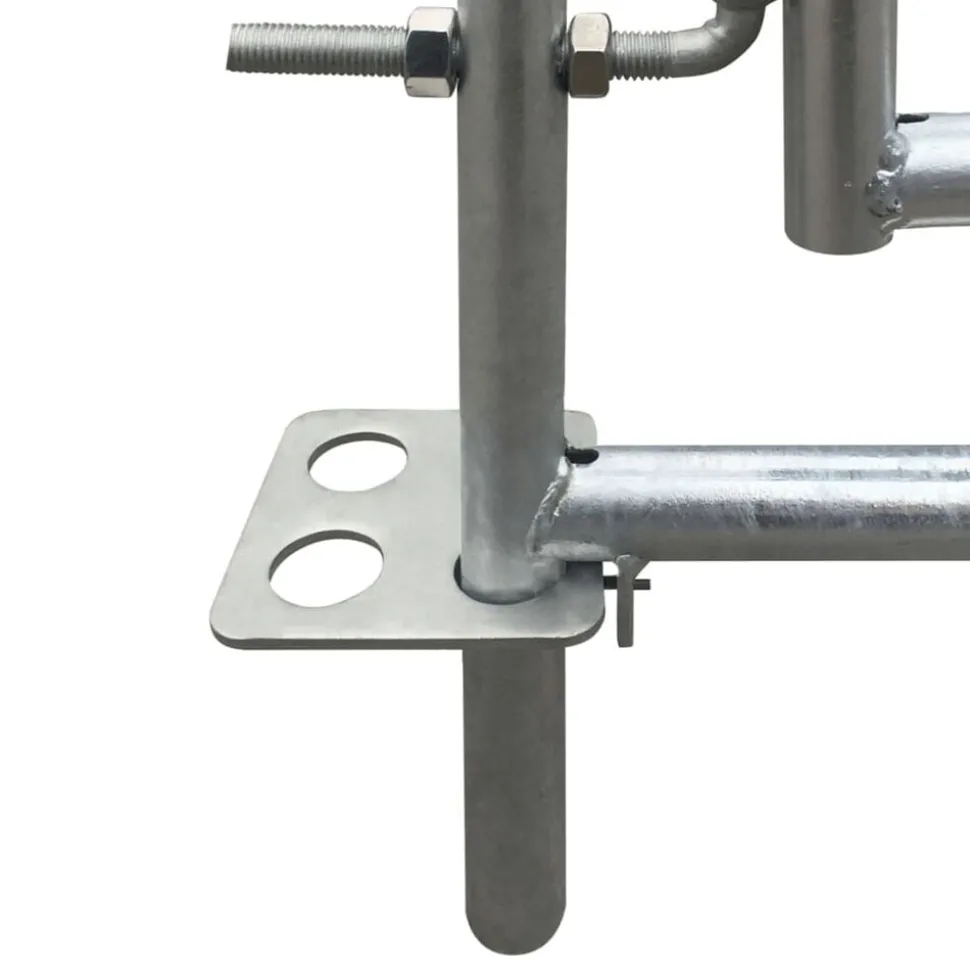 vidaXL Bergerie 4 panneaux Acier galvanisé 137 x 137 x 92 cm