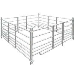 vidaXL Bergerie 4 panneaux Acier galvanisé 183 x 183 x 92 cm