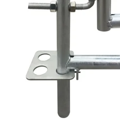 vidaXL Bergerie 4 panneaux Acier galvanisé 183 x 183 x 92 cm