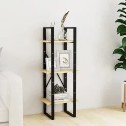 vidaXL Bibliothèque à 3 niveaux 40x30x105 cm Bois de pin massif