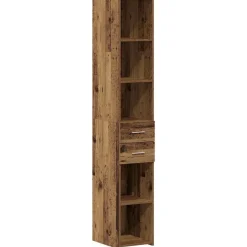 vidaXL Bibliothèque avec tiroir Bois ancien 30 x 42.4 x 185.2 cm