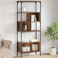 vidaXL Bibliothèque Bois Ancien 76 x 33 x 188,5 cm Bois d'ingénierie