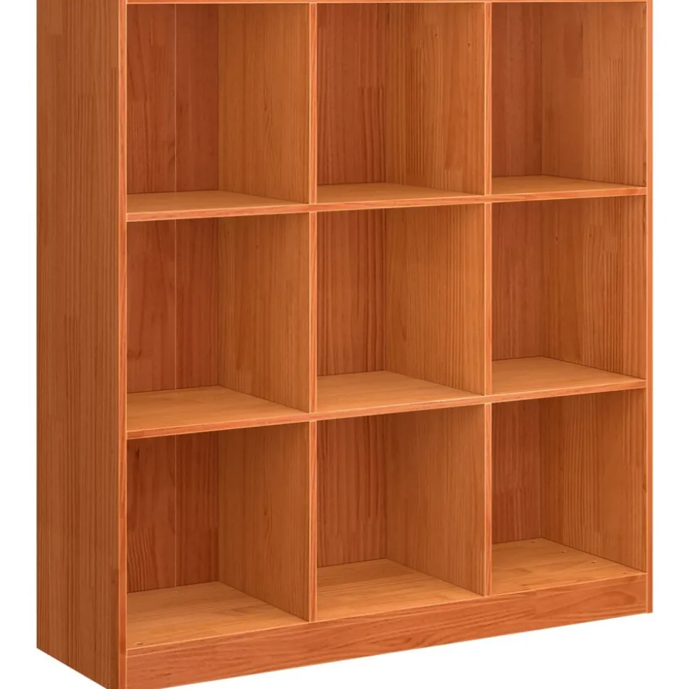 vidaXL Bibliothèque Brun cire 104 x 33 x 110 cm Pin massif