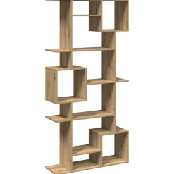 vidaXL Bibliothèque chêne artisanal 92x29x188 cm bois d'ingénierie