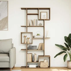 vidaXL Bibliothèque chêne artisanal 92x29x188 cm bois d'ingénierie