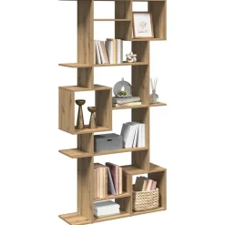 vidaXL Bibliothèque chêne artisanal 92x29x188 cm bois d'ingénierie