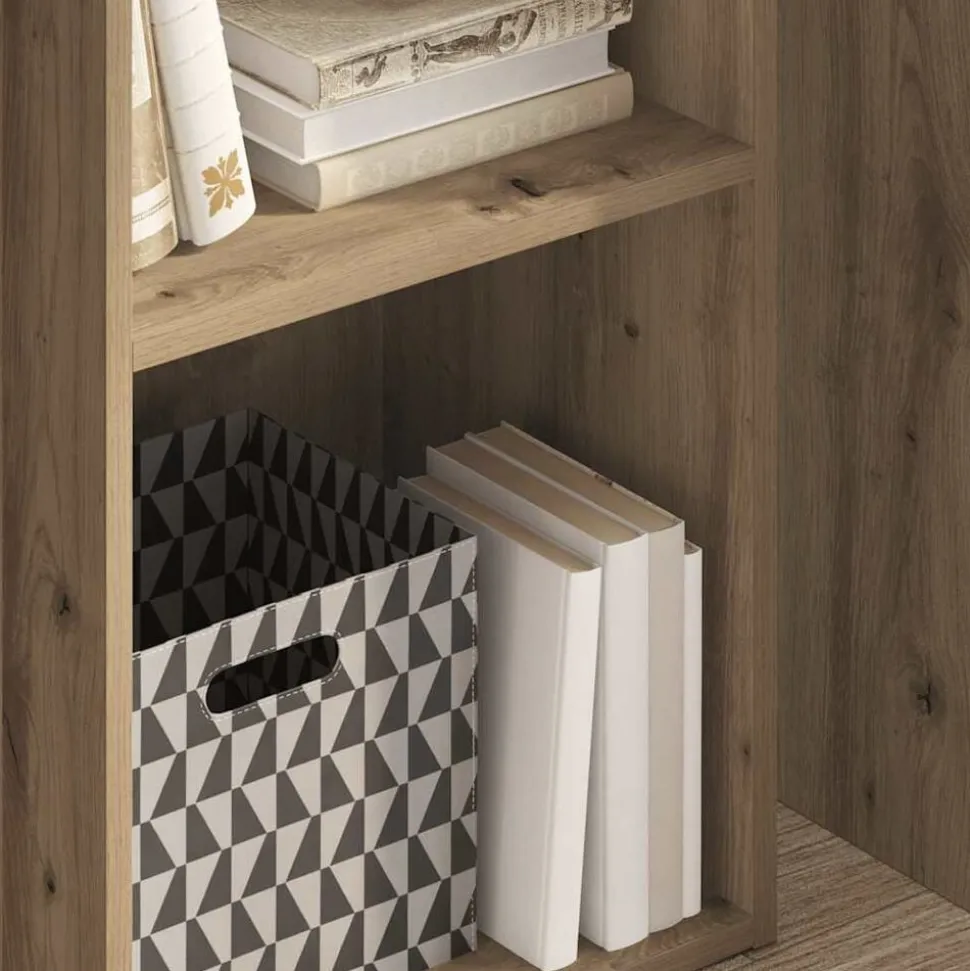 vidaXL Bibliothèque chêne artisanal 40x30x77 cm bois d'ingénierie
