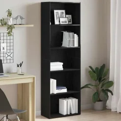 vidaXL Bibliothèque chêne noir 60x30x189 cm bois d'ingénierie