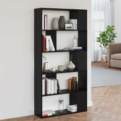 vidaXL Bibliothèque Chêne noir 80 x 24 x 159 cm Bois d'ingénierie