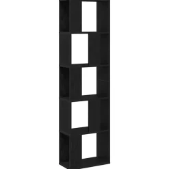 vidaXL Bibliothèque Chêne noir 45 x 23,5 x 162,5 cm
