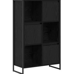 vidaXL Bibliothèque Chêne noir 68 x 30 x 108.5 cm Bois d'ingénierie