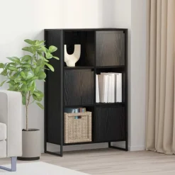 vidaXL Bibliothèque Chêne noir 68 x 30 x 108.5 cm Bois d'ingénierie