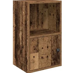vidaXL Bibliothèque vieux bois 31x24x52 cm bois d'ingénierie