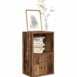 vidaXL Bibliothèque vieux bois 31x24x52 cm bois d'ingénierie