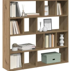 vidaXL Bibliothèque/Séparateur de pièce chêne artisanal 105x24x102 cm