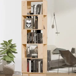 vidaXL Bibliothèque/Séparateur de pièce 51x25x163,5 cm Pin solide