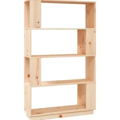 vidaXL Bibliothèque/Séparateur de pièce 80x25x132 cm Pin solide