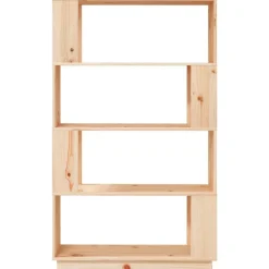 vidaXL Bibliothèque/Séparateur de pièce 80x25x132 cm Pin solide