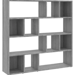 vidaXL Bibliothèque/Séparateur de pièce Sonoma gris 105x24x102 cm