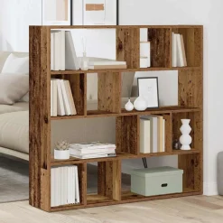 vidaXL Bibliothèque/Séparateur de pièce vieux bois 105x24x102 cm