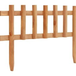 vidaXL Bordure de jardin 10 pcs Bois de sapin 4,4 m