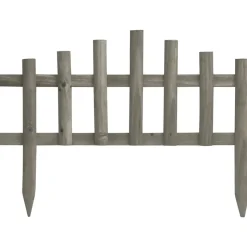 vidaXL Bordure de jardin 10 pcs Bois de sapin 4,4 m