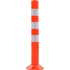 vidaXL Borne de contrôle de la circulation 2 pcs Plastique 75 cm
