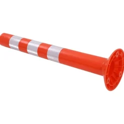 vidaXL Borne de contrôle de la circulation 2 pcs Plastique 75 cm