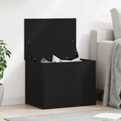 vidaXL Boîte de Rangement Chêne noir 60 x 42 x 46 cm Bois d'ingénierie
